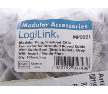 LOGILINK MP0021  MODULAR PLUG ! 100PCS  ! NEW