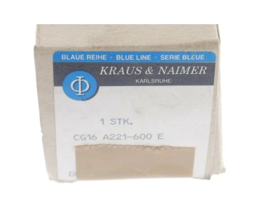 KRAUS & NAIMER CG16 A221 A221-600 E CG16A221600E ! NEW ! 