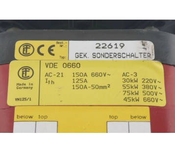 Elektra Tailfingen 22619 + 70022619 V2N-XF-X-XX V2NXFXXX  ! NEW ! 