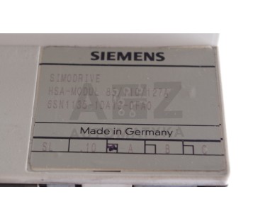 SIEMENS SIMODRIVE HSA-MODUL 85/110/127A  6SN1135-1DA13-0FA0   6SN11351DA130FA0