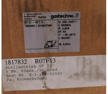 GASTECHNIC GT31-60T3 GT3160T3 ! NEW !
