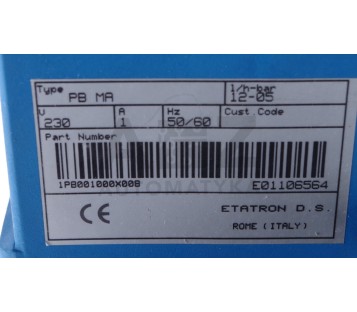 ETATRON D.S. PB MA PBMA E01106564 1PB001000X008 