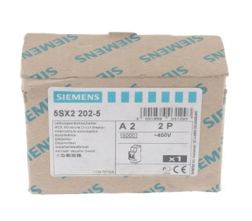 SIEMENS 5SX2202-5 5SX22025 A2 2P CIRCUIT BREAKER ! NEW !