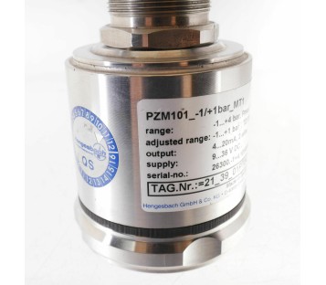 HENGESBACH PZM101_-1/+1BAR_MT1 PZM101 PZM101-1+1BARMT1