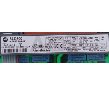 ALLEN BRADLEY OUTPUT MODULE SLC500 1746-0W16 17460W16 1746-OW16 1746OW16  