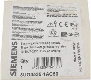SIEMENS 3UG3535-1AC50 3UG35351AC50  ! NEW !