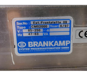 BRANKAMP CMS2000 OPERATOR PANEL FRONTPLATE 09