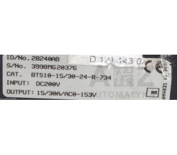 BALDOR ASR  BTS 10 BTS10  BTS10-15/30-24-R-735  BTS10153024R735 28240AB