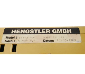 HENGSTLER 58872-401 58872401 0024872 110/220V
