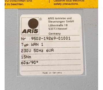 ARIS 9502-19269-01001 WAN1 95021926901001 ! NEW !