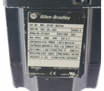 ALLEN BRADLEY MPL-B310P-MJ22AA 7031-05-4202 