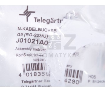 TELEGARTNER J01021A0146 N connector Socket, straight 50 Ω ! NEW !