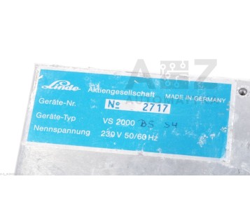 LINDE VS 2000 BS S4 VS2000BS  VER.C 348 246 348246 