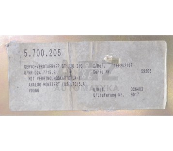 SOCAPEL SOCASIN AC-SERVO ST1 80-310 80310 024.7715.B 0247715B  5.700.205