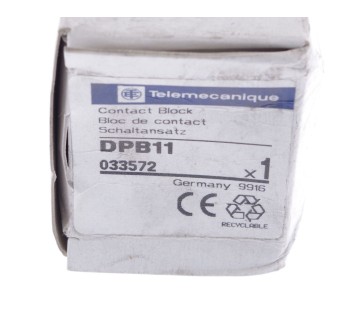 TELEMECANIQUE DPB11 033572 CONTACT BLOCK 