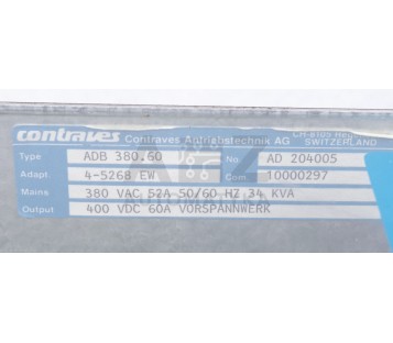 CONTRAVES VARIDYN COMPACT ADB 380.60 38060 ADB380.60  ADB38060 4-5268 EW 45268 E
