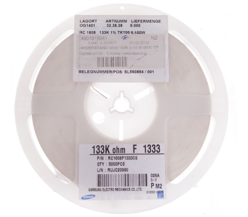 SAMSUNG 133K OHM F 1333 RC1608F1333CS  32.38.28   5000PCS ! NEW