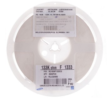 SAMSUNG 133K OHM F 1333 RC1608F1333CS  32.38.28   5000PCS ! NEW