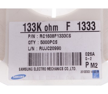 SAMSUNG 133K OHM F 1333 RC1608F1333CS  32.38.28   5000PCS ! NEW