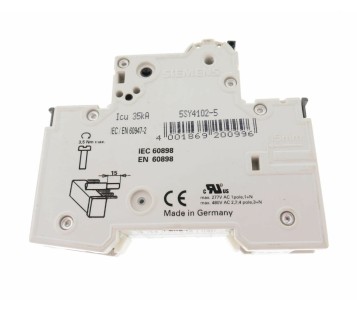 SIEMENS 5SY4102-5 5SY41025 A2 MCB CIRCUIT BRAKER