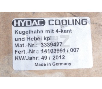 HYDAC COOLING 3339427 14103991/010  14103991010 ! NEW !
