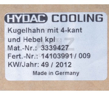 HYDAC COOLING 3339427 14103991/010  14103991010 ! NEW !