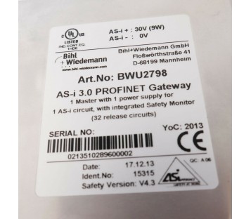 BIHL+WIEDEMANN BWU2798 BIHLWIEDEMANN 