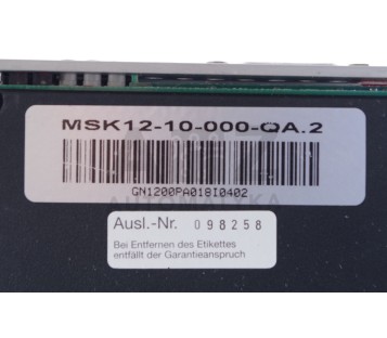 BAUTZ MSK12-10-000-QA.2  MSK1210000QA.2 MSK1210000QA2 