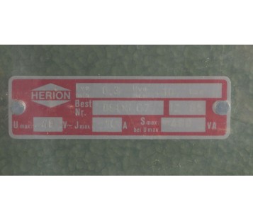 HERION 0811667 48V AC 10A 480VA 0,3-10BAR ! NEW !