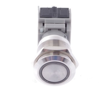 TRU COMPONENTS LAS1-BGQ-11ZE/B/12V, IP67 5A/250VAC BLUE LED 19mm SPST ! NEW !