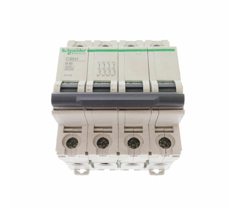 SCHNEIDER C60H B63 400V 24759 4POLE CIRCUIT BRAKER