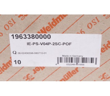 WEIDMULLER IE-PI-2SC-POF 1962770000 SC insert, OPTIC Plug insert 2 SC,  ! 10PCS 