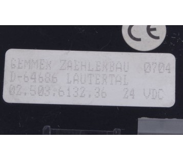 GEMMER ZAEHLERBAU 02.503.6132.36   02503613236