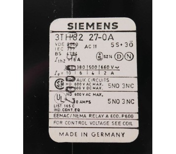 SIEMENS 3TH8227-0A 3TH82270A