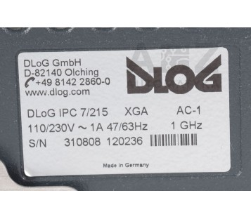 DLOG IPC7  IPC 7 IPC 7/215 XGA IPC7/215 XGA IPC7215 XGA AC-1