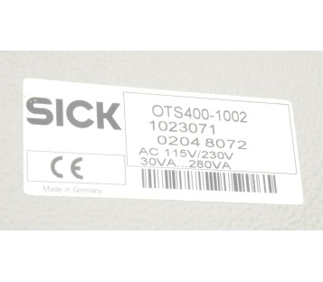 SICK OTS400-1002 1023071 ENCLOSURE 1022928 02048135 