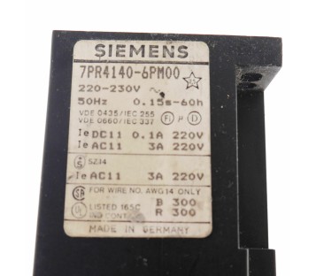 SIEMENS 7PR4140-6PM00 7PR41406PM00