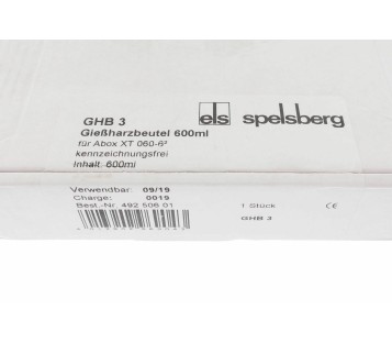 ELS SPELSBERG GHB 3 600 ML 49250601 CAST-RESIN ! NEW !