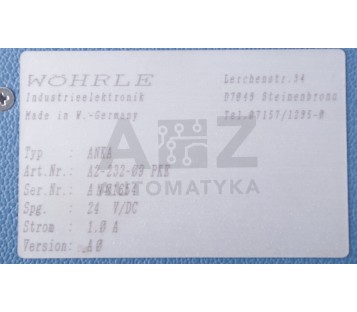 WOHRLE ANKA A2-232-09 PKE A223209PKE 