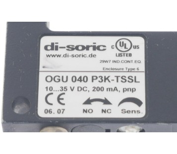 DI-SORIC OGU 040 P3K-TSSL OGU040P3K-TSSL OGU040P3KTSSL