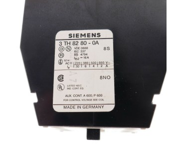 SIEMENS 3TH82 3TH8280-0A 3TH82800A 220V COIL