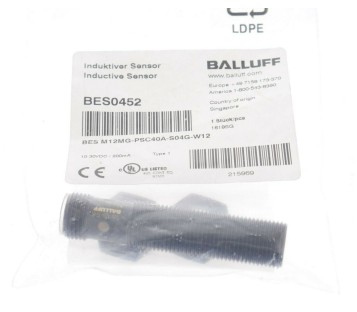 BALLUFF BES0452 BES M12MG-PSC40A-S04G-W12 ! NEW ! 