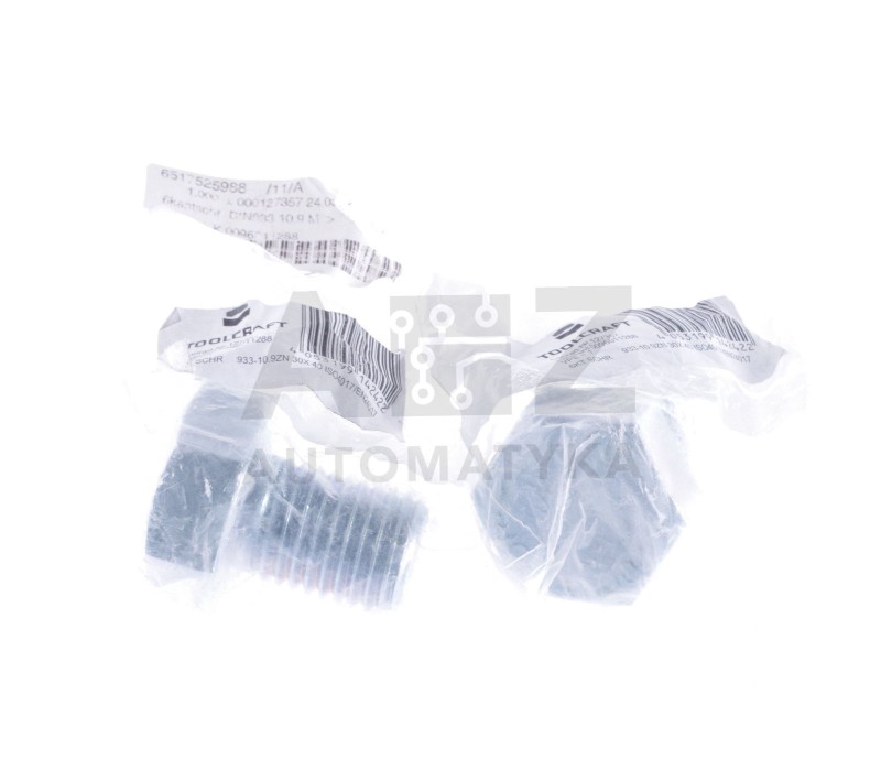 TOOLCRAFT 127357  M30 40mm DIN 933 ! 2PCS ! NEW !