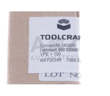TOOLCRAFT 145508 M3 10mm DIN 7984 ! 100PCS ! NEW !