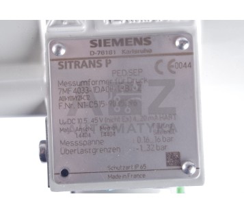 SIEMENS SITRANS P DSIII 7MF4033-1DA00-1BB7-Z  7MF40331DA001BB7Z ! NEW ! 