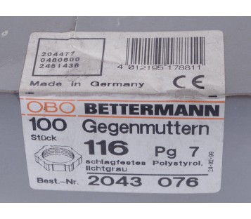 BETTERMANN GEGENMUTTEREN 2043 076 2043076 PG7 ! NEW !