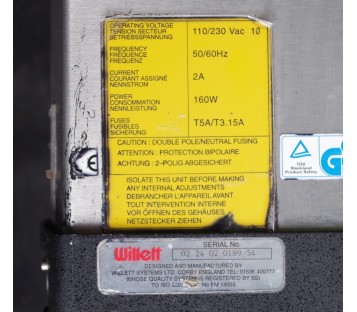 WILLETT 430 INK MARKING MACHINE