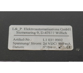 L&_P ELEKTROAUTOMATISATIONS  L1 031 0002 L10310002 LED BACK LIGHT