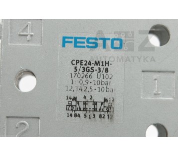 FESTO CPE24-M1H-5/3GS-3/8 CPE24M1H53GS38 170266  MSEB-3-24V DC