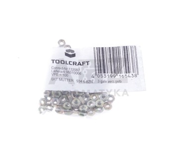 TOOLCRAFT CONRAD  132087  96010066 Sechskantmuttern M3 DIN 934 ! 400PCS ! NEW !